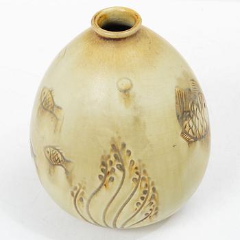 Gertrud Lönegren, a stoneware vase, Rörstrand 1930s-40s.