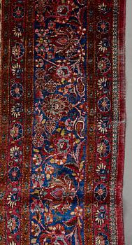 A carpet, a semi-antique silk Kashan, ca 317 x 207-210,5 cm.