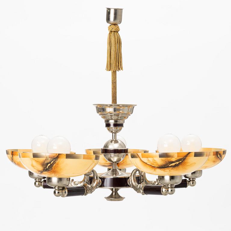 Ceiling lamp, 1920s.