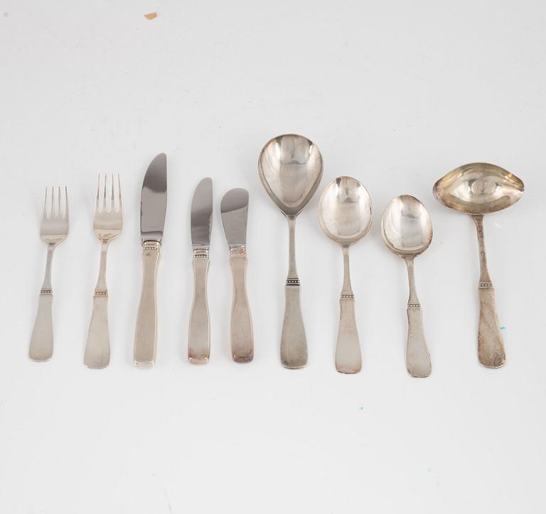 Eric Löfman, an 80-piece Swedish silver cutlery service, model 'Uppsala', MGAB, Lidköping, including 1977.