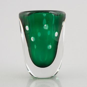 Elis Bergh, a glass vase, Kosta.