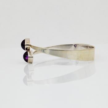 ARMRING, silver, Gert Thysell, Gussi, Malmö 1966.