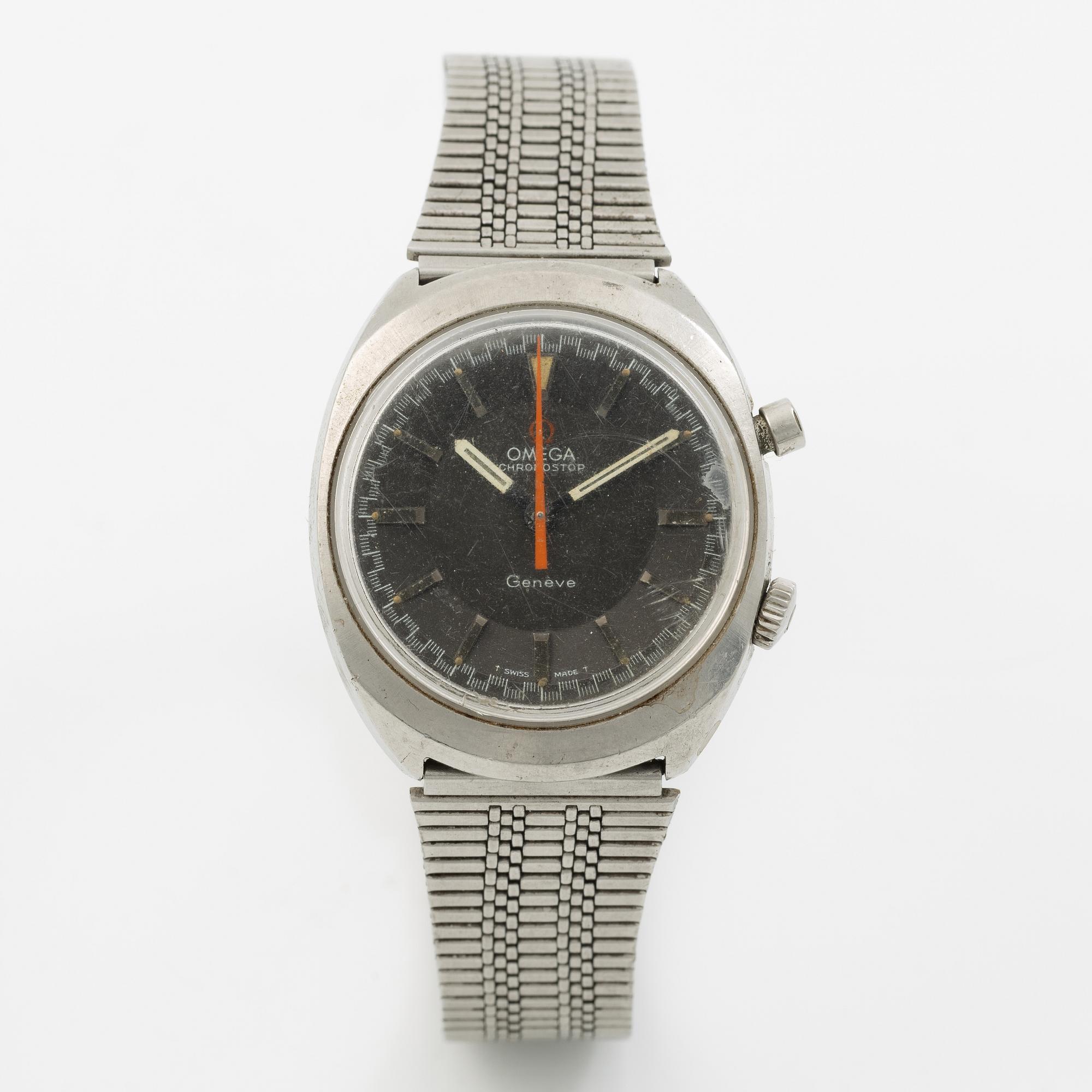 Omega, Chronostop, chronograph, wristwatch, 35 mm.