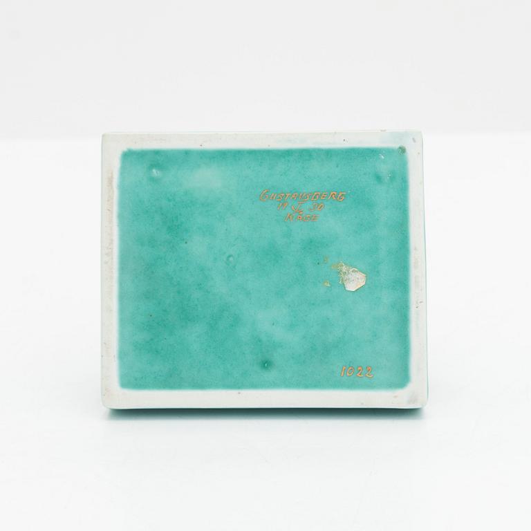 Wilhelm Kåge, tändsticksställ, "Argenta" Gustavsberg.