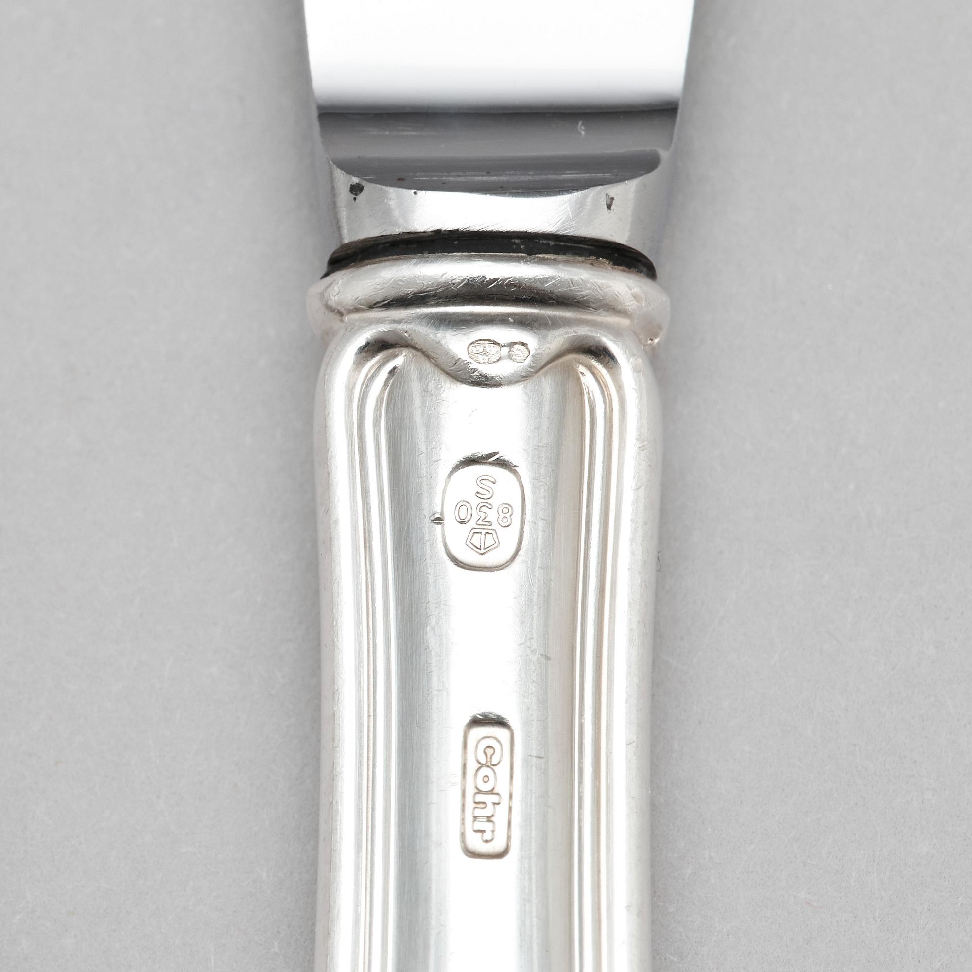 Bestickservis, 189 delar, silver, Cohr, Danmark samt MEMA, Lidköping.