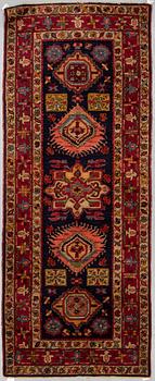 A RUNNER, an old/semi-antique  Vorwerk, ca 248 x 99-100,5 cm.