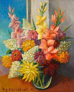 505. Birger Carlstedt, STILL LIFE WITH FLOWERS.