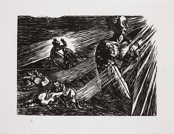 ERNST BARLACH, litografi mapp, signerade och numrerade. Mapp 70/95.