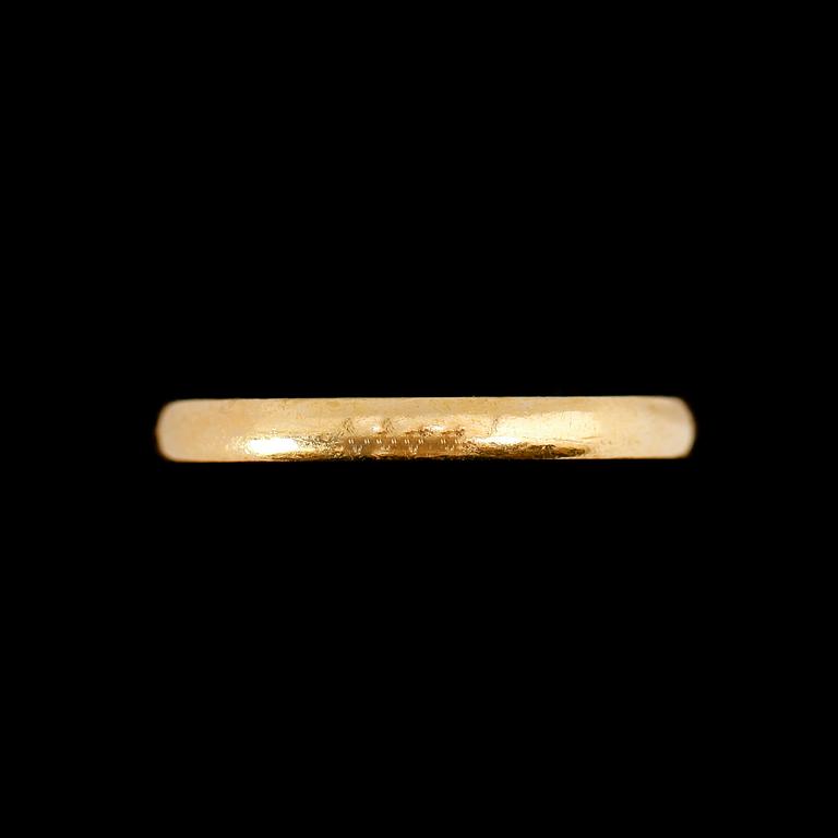 RINGAR, 3 st, 2 st 20 k och 1 st 23 k guld. Vikt ca 9 gram.