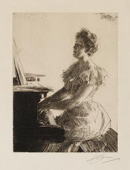 165. Anders Zorn, "Vid Pianot".
