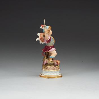 An allegorical Meissen figure, 19th Century.