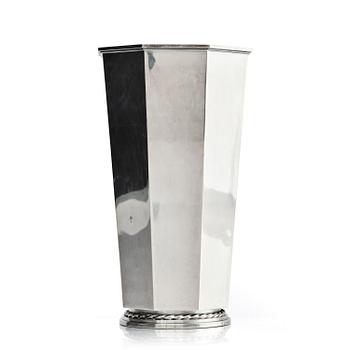 345. Atelier Borgila, a sterling silver vase, Stockholm 1954.