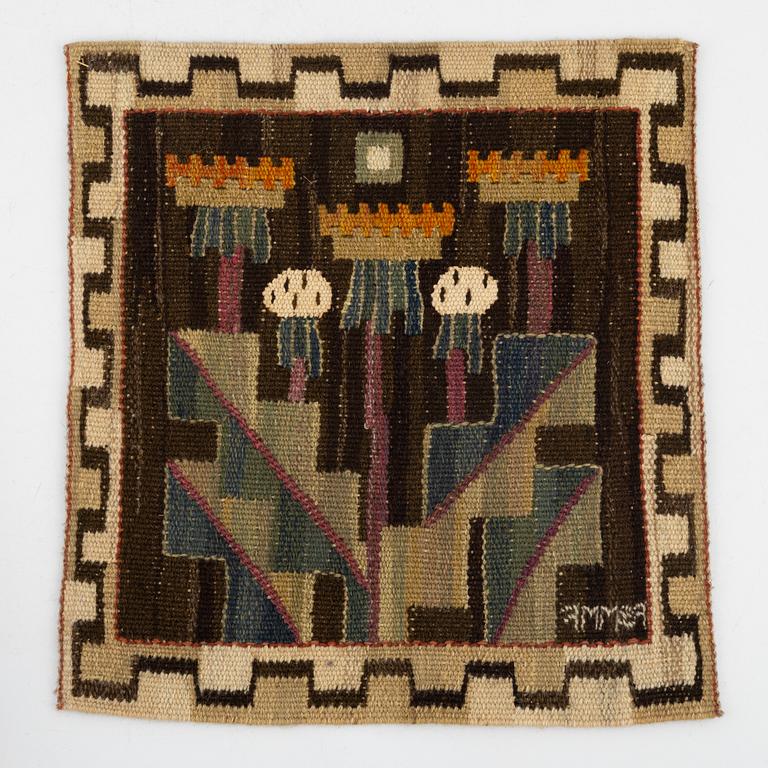 Märta Måås-Fjetterström, vävnad, "Maskros", AB MMF, 1900-talets andra hälft.