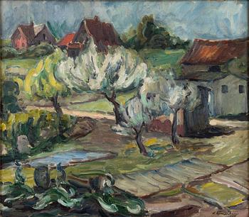 WILLIAM LÖNNBERG, BLOOMING TREES.