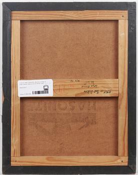 KARL ISAKSON, tillskriven á tergo av Ester Isakson, olja på duk på pannå.