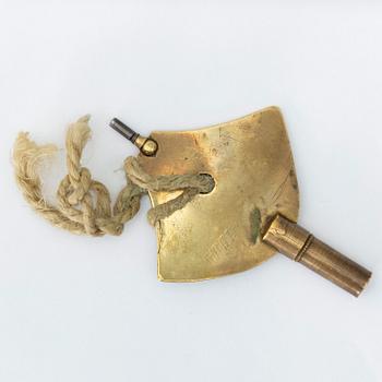 A Neo-rococo wall clock by Johan W. Berg, Karlstad, Sweden, ca. 1860.