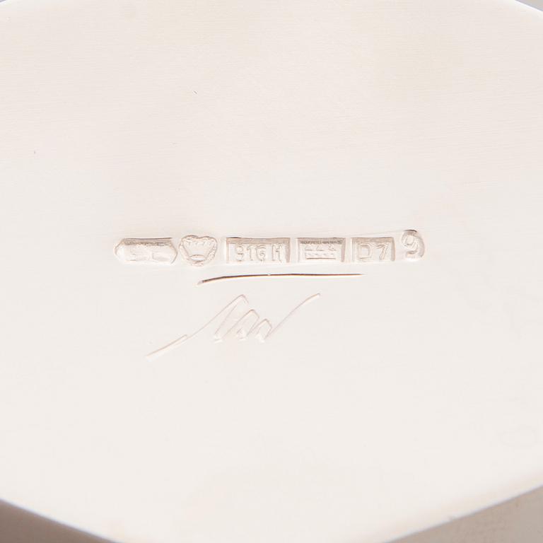 Tapio Wirkkala, VAS. "TW 42", silver, Kultakeskus, Tavastehus 1957.