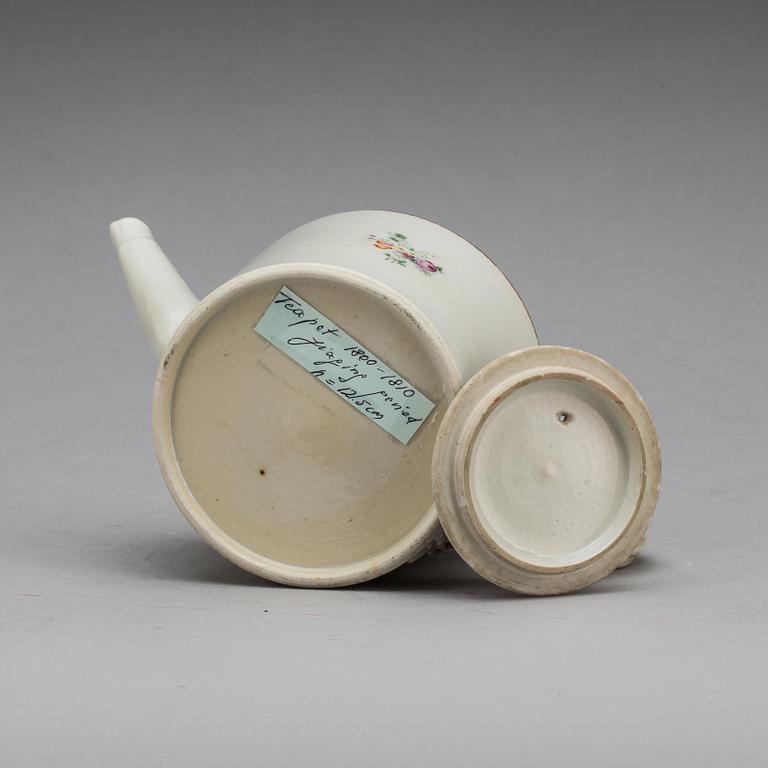 TEKANNA, porslin, Jiaqing, Kina, omkring 1800.