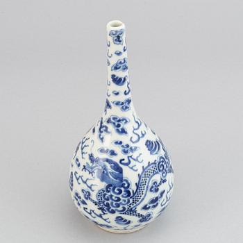 A Chinese blue and white 'Bleu de Hue' vase for the Vietnemese market, marked for the inner palace, mid 19th century.