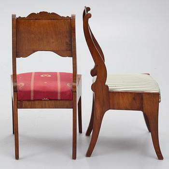 Chairs, 6, Russia/Baltic region, first half of the 19th century, Empire.