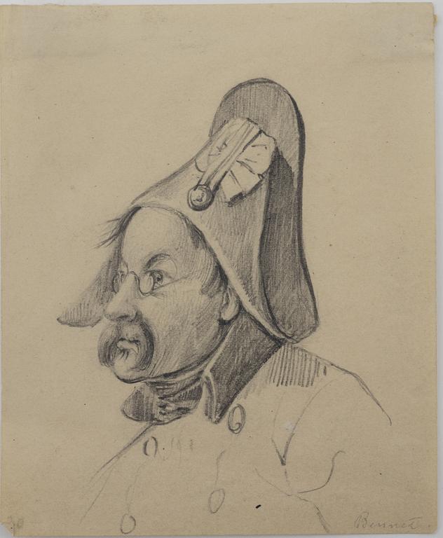 Carl Stephan Bennet, attributed to, pencil drawings, 2.