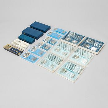 A 119-piece Tillander silver cutlery set, 'Käpy' (Cone), Helsinki 1973-1980. Design: Vilho Ellenberg, 1920s.