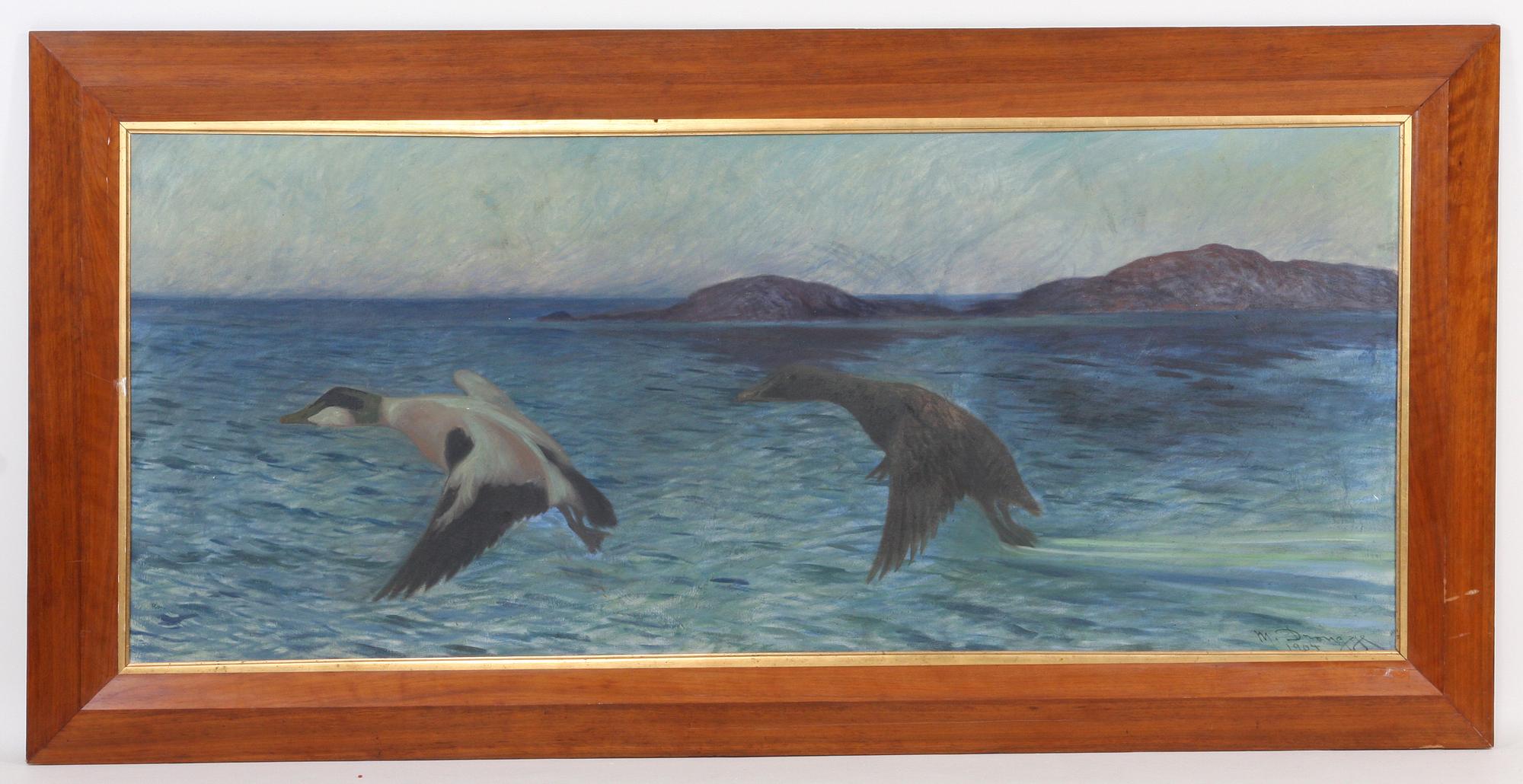 OKÄND KONSTNÄR, olja på duk, sign o dat 1904.