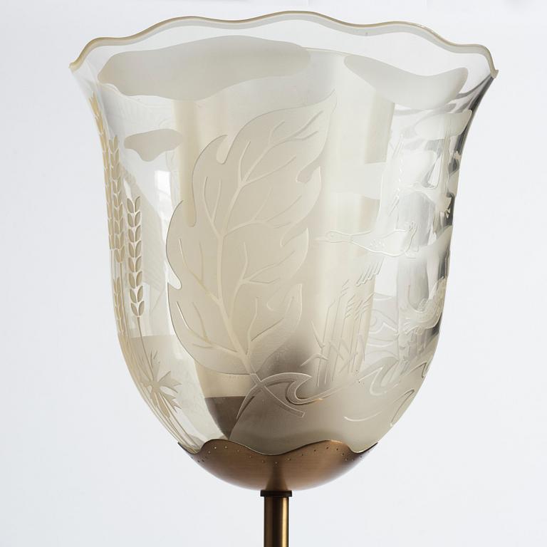 Bo Notini, a Swedish Modern floor light, Glössner & Co, Sweden, 1940-50s.