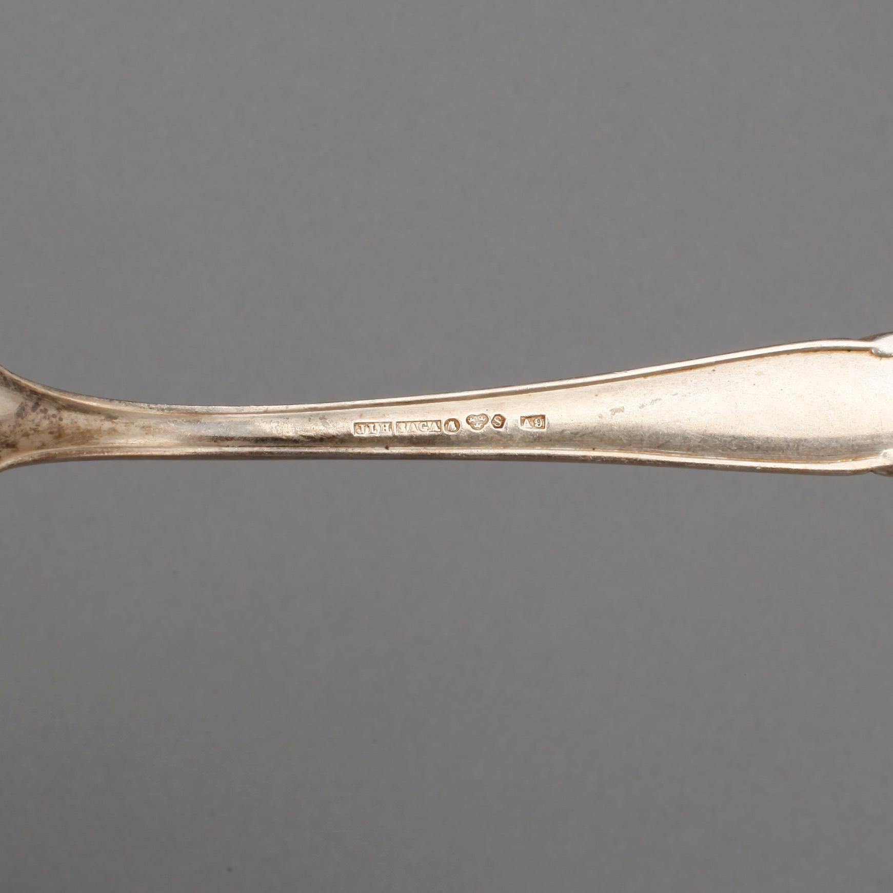 BESTICKSERVIS, 66 delar, silver, modell "Saga". Totalvikt, inklusive knivar, ca 2600 g.