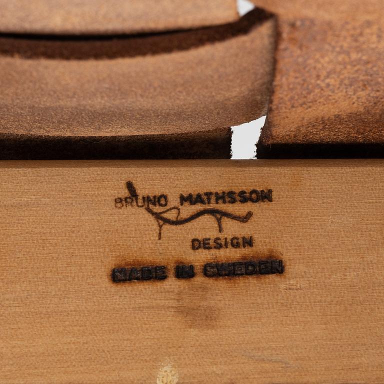 Bruno Mathsson, stolar, 6 st, "Mimat", Mathsson International, Värnamo, 1965.