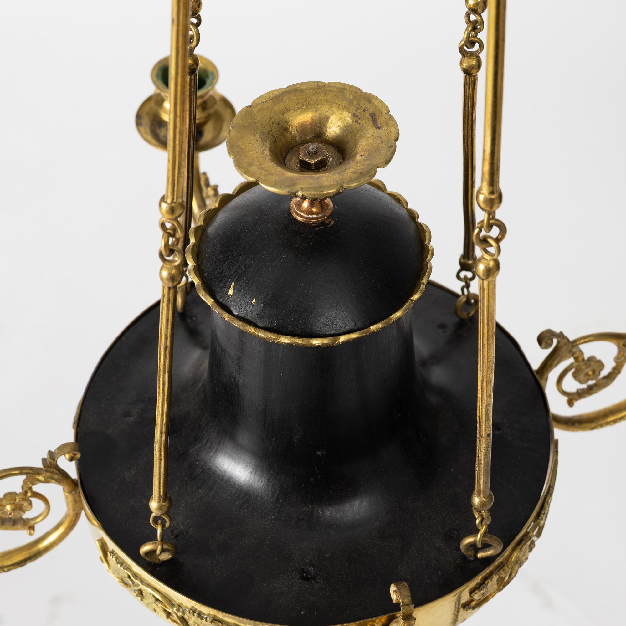 A Empire chandelier, first half of the 19th century.