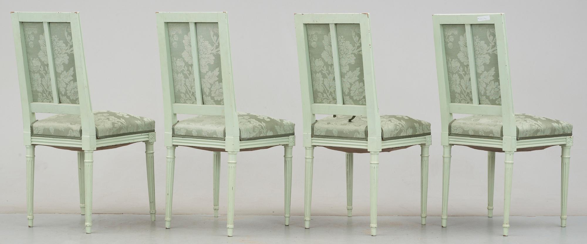 STOLAR, 4st, gustaviansk stil, tidigt 1900-tal.