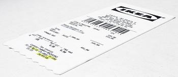 Virgil Abloh, a carpet, 'kvitto' ('Receipt'), IKEA x Virgil Abloh, the 'MARKERAD' collection, c. 200 x 90 cm.