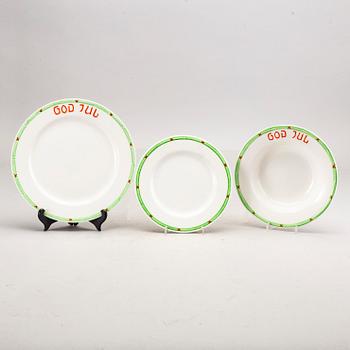 JULSERVIS,  37  delar, porslin, "God Jul", Gustavsberg.