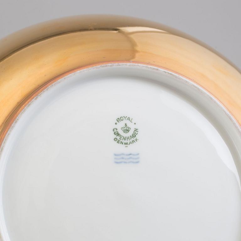 A Royal Copenhagen part service, 20th century (6 pieces).