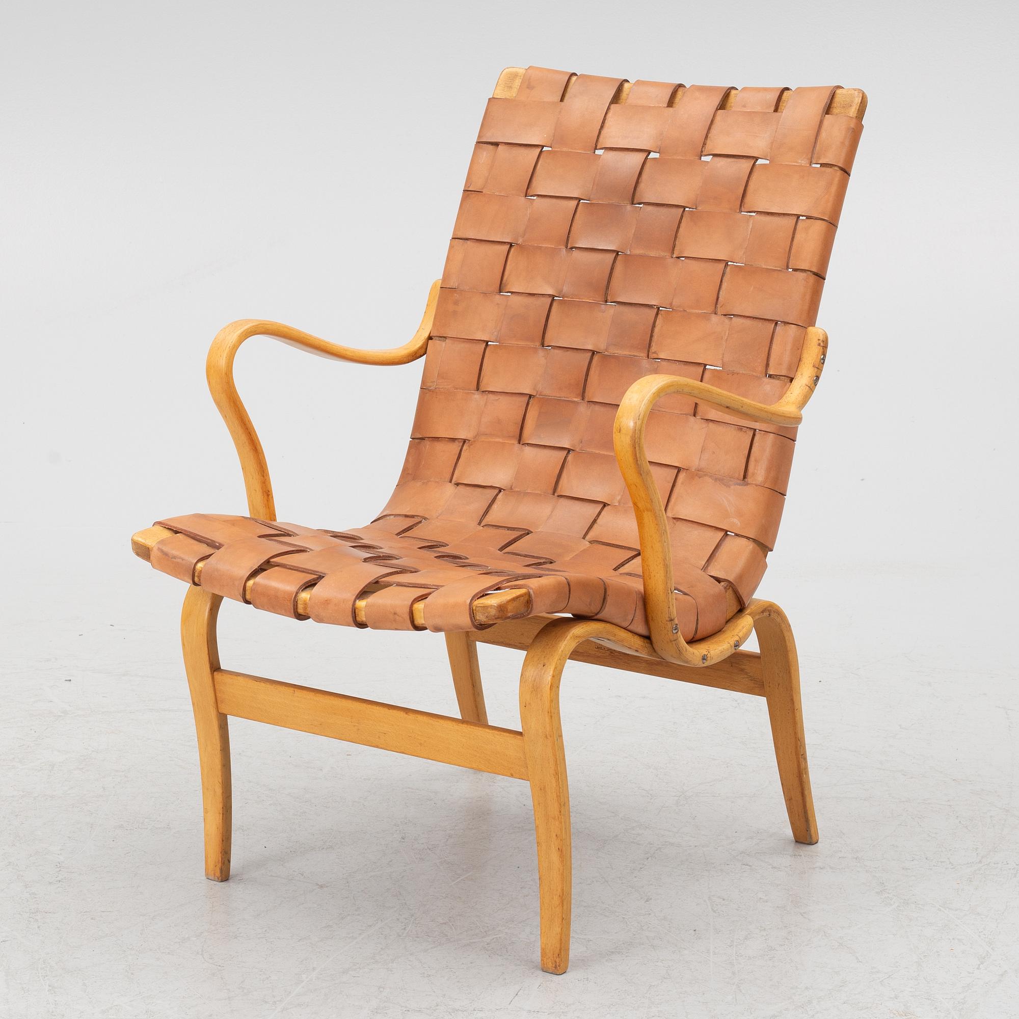 Bruno Mathsson, an 'Eva' armchair, Karl Mathsson, 1965.