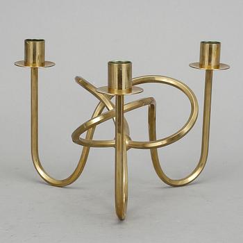 KANDELABER, mässing, "Vänskapsknuten", Josef Frank för Svenskt Tenn, formgiven 1938.