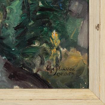 Helge Johansson, olja på duk, signerad Orust 1917.