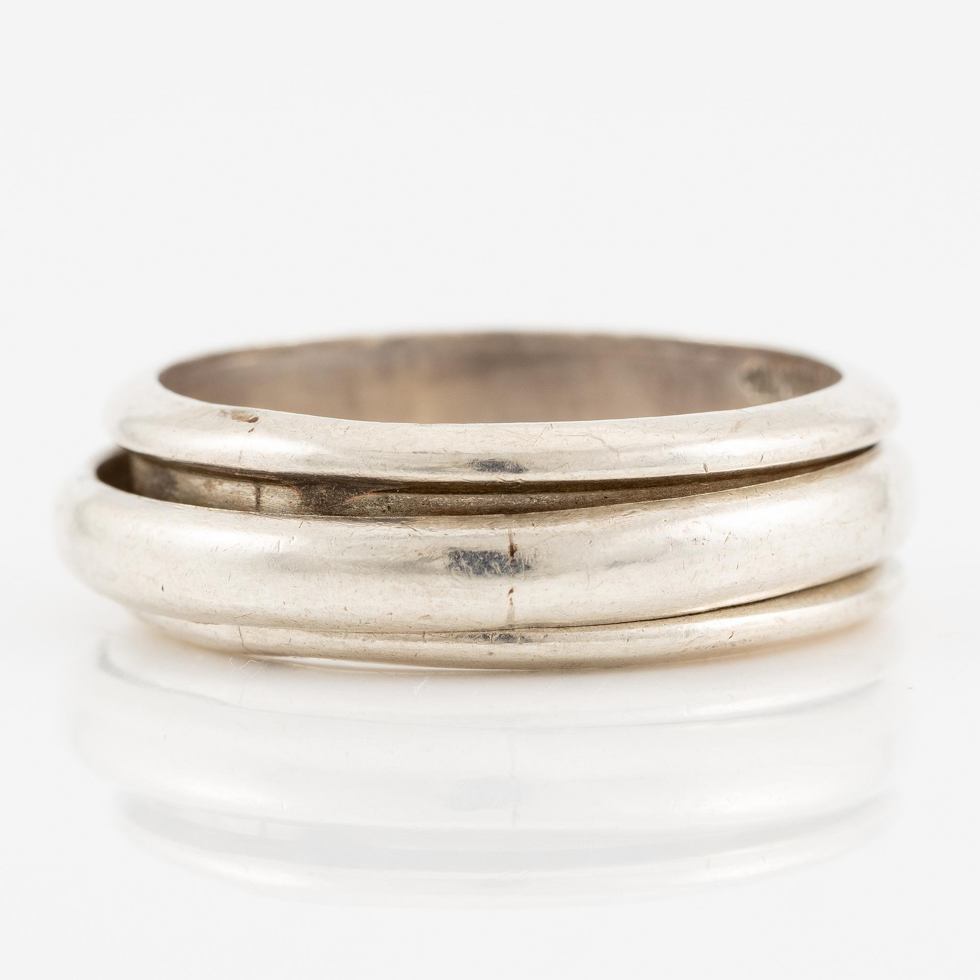 Ring, silver, Mexico.