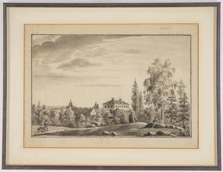 Ulrik Thersner, tuschlavering, daterad 1820.