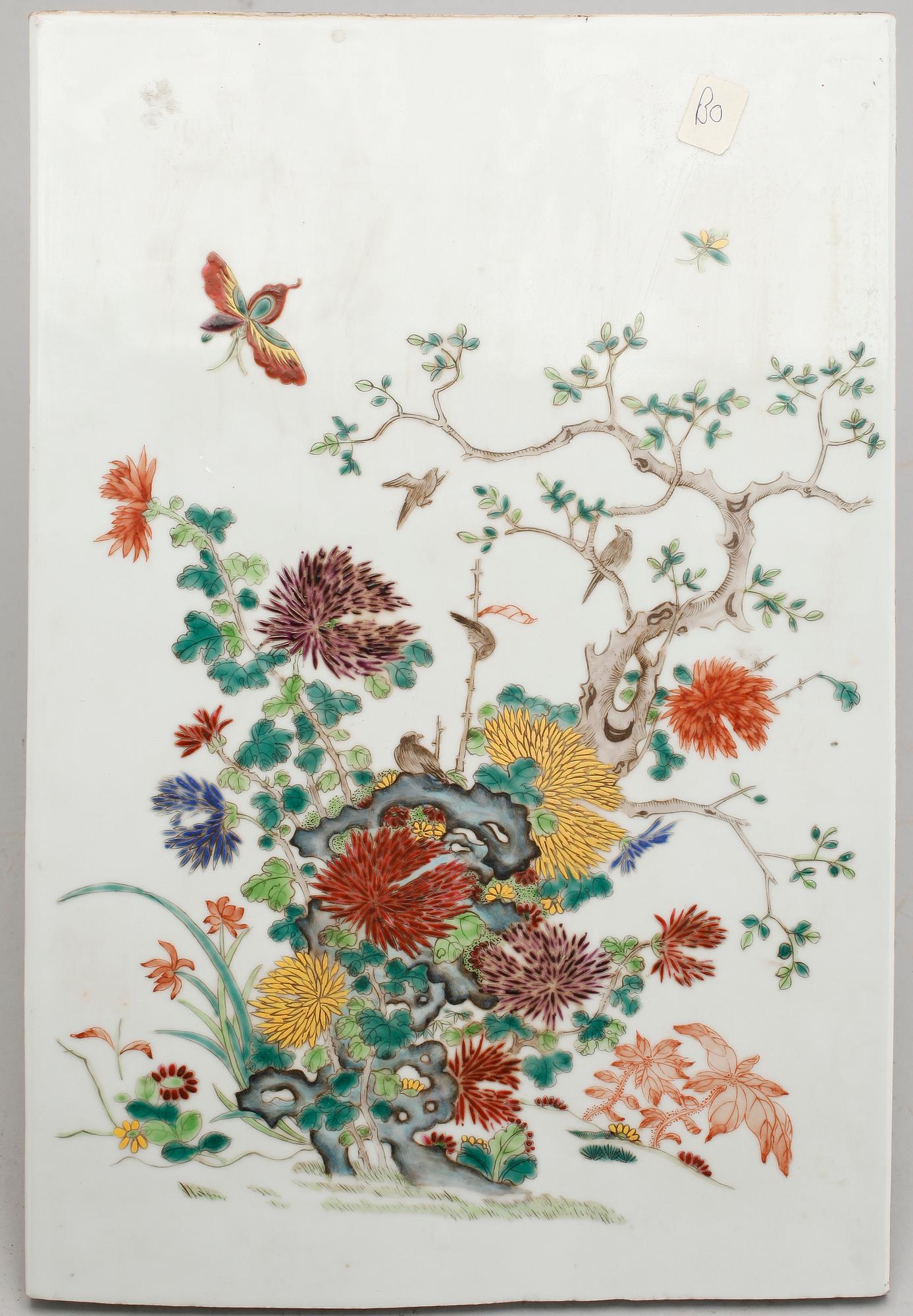 PLATTA, porslin, Kina, 1800-/1900-tal.