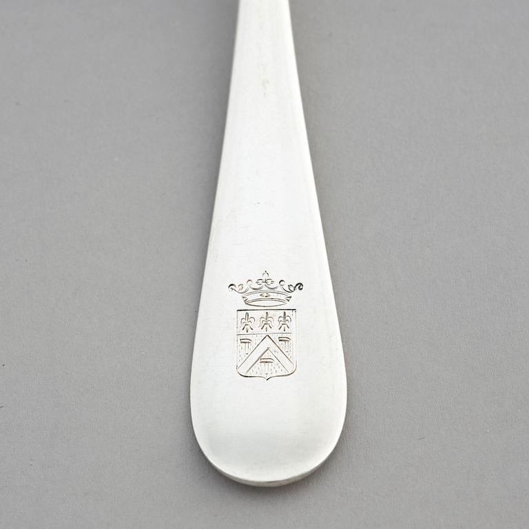 An 123 pieces set of silver flatware, mark of Louis Constantin Feron and Bernt Erlandsson, Sweden 1874-1913.