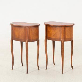 Side tables/Bedside tables, a pair, Rococo style, mid-20th century.