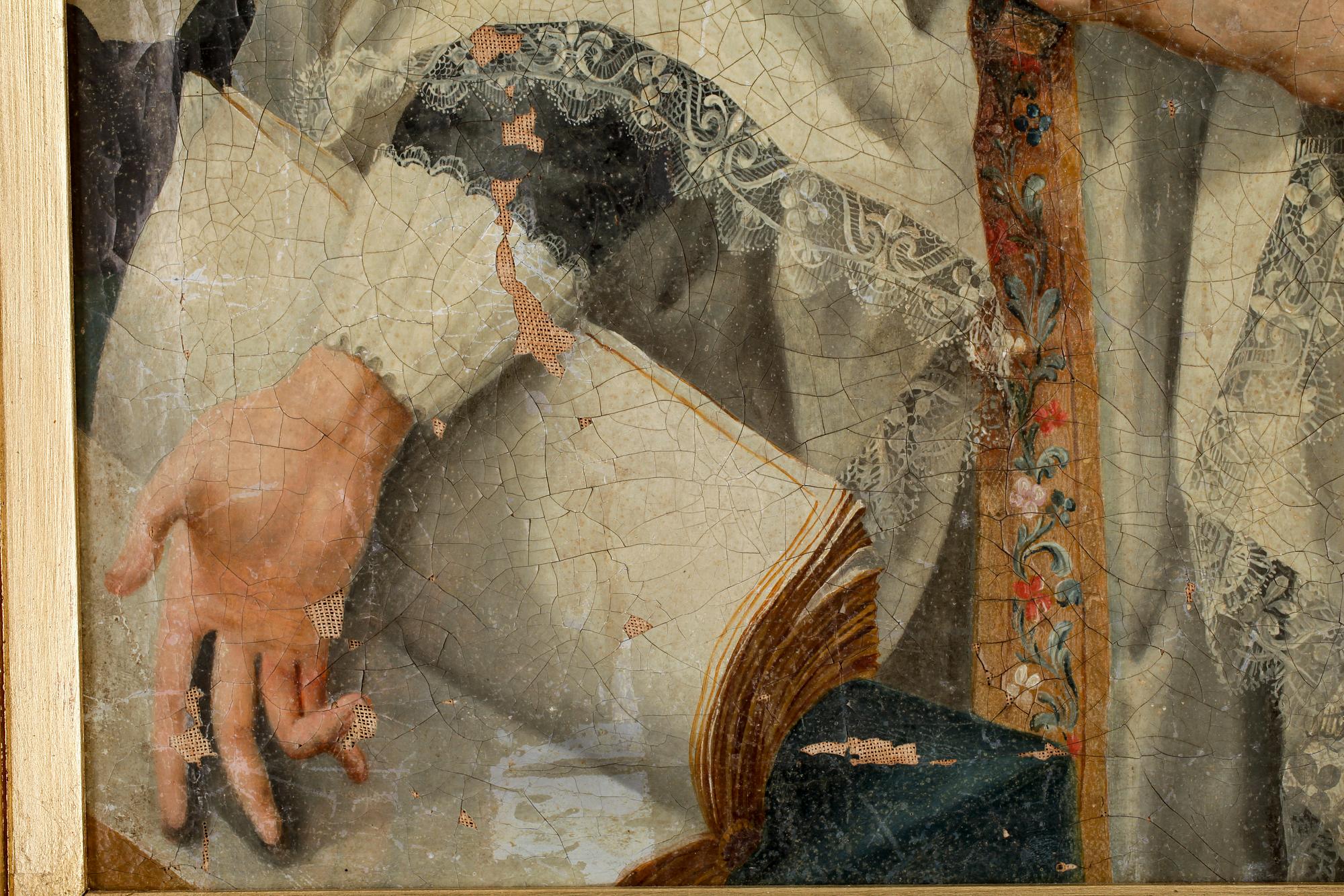 OKÄND KONSTNÄR, olja på duk, 1700-tal, ej signerad.