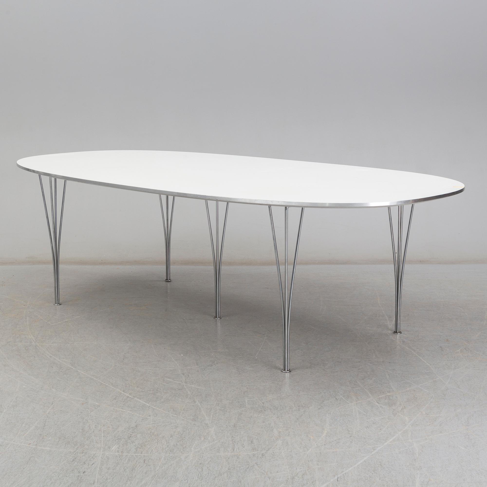 A BRUNO MATHSSON AND PIET HEIN "SUPERELLIPS" TABLE, Fritz Hansen.