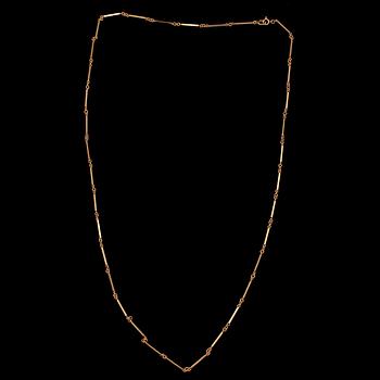 COLLIER, 18k guld, Walter Pry, Vinåker, 1900-talets tredje kvartal. Vikt 25 g.