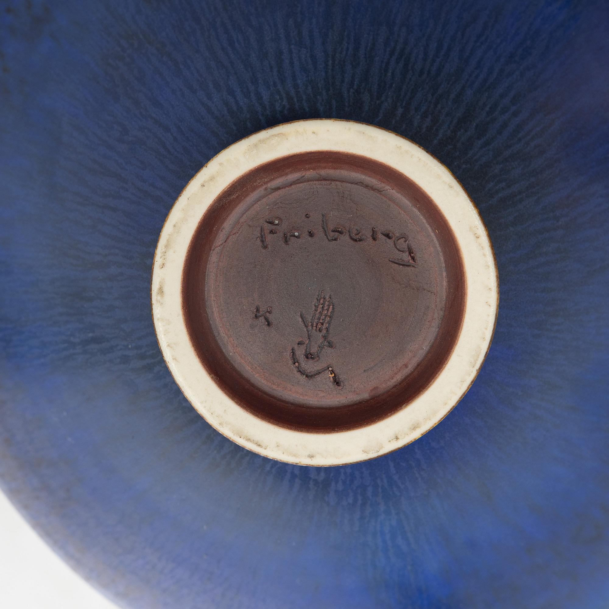 Berndt Friberg, a stoneware bowl, Gustavsberg Studio 1969.
