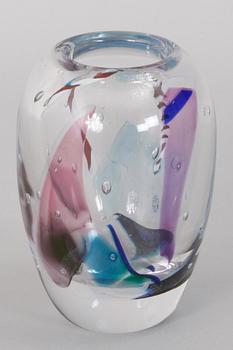 VAS, glas, Bertil Vallien, kosta Boda, sign o numr 1/500.