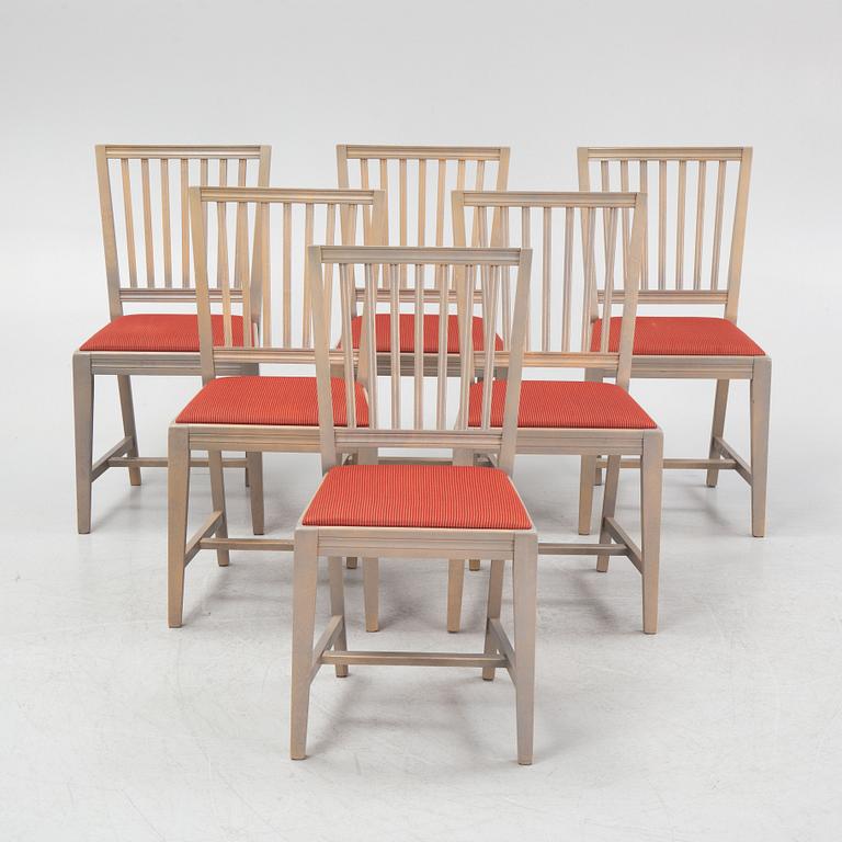 Stolar, 6 st, "Leksandsstolen", Erkers, Siljansnäs, 1900-talets slut.