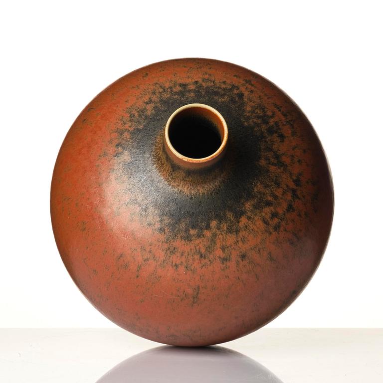 Carl-Harry Stålhane, a unique stoneware floor vase, Rörstrand 1955.